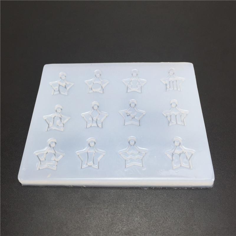 Изображение товара: DIY cake decoration silicone mold 12 constellation mobile phone key chain pendant crystal drop glue tool handmade resin mold