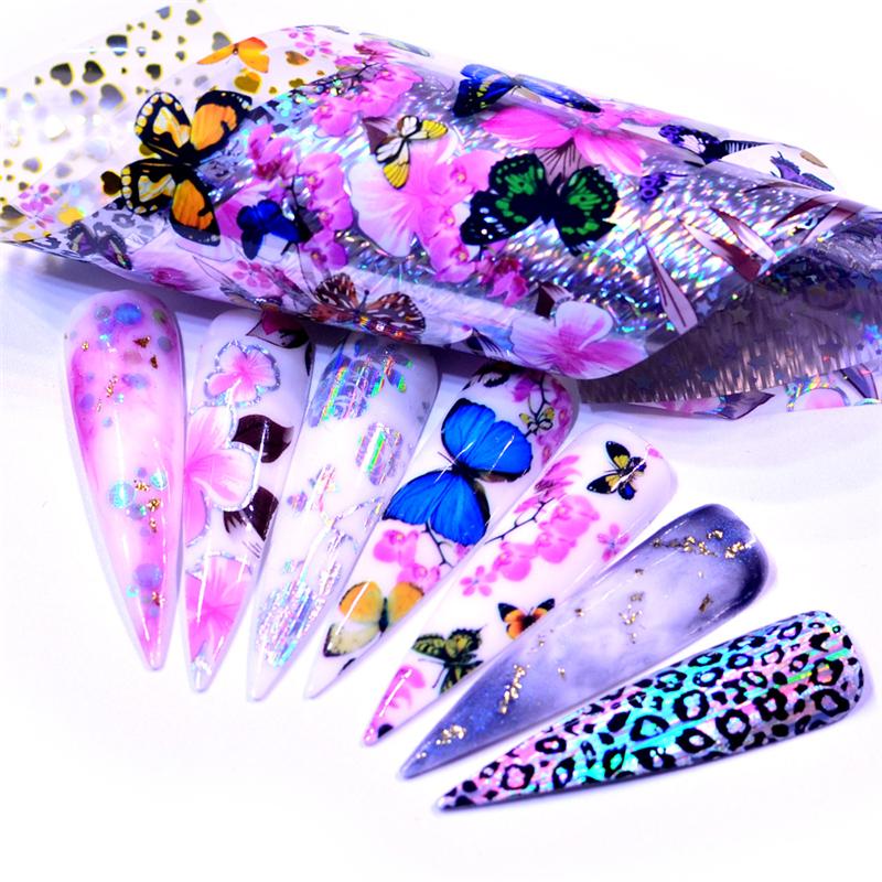 Изображение товара: 10 цветов ногтей искусство звезда переводная бумага горячая Распродажа Радужное небо японский стиль ногтей Фольга стикер лак для ногтей клейкие наклейки