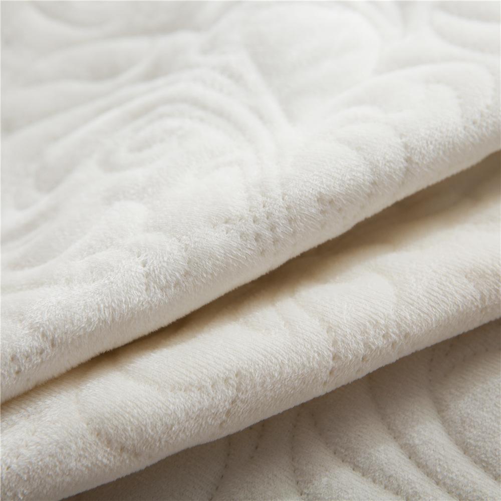 Изображение товара: Хрустальное бархатное покрывало для кровати с хлопком, стеганое одеяло, простыня, однотонное Фланелевое постельное белье, зимнее одеяло, утолщенное полиэфирное волокно