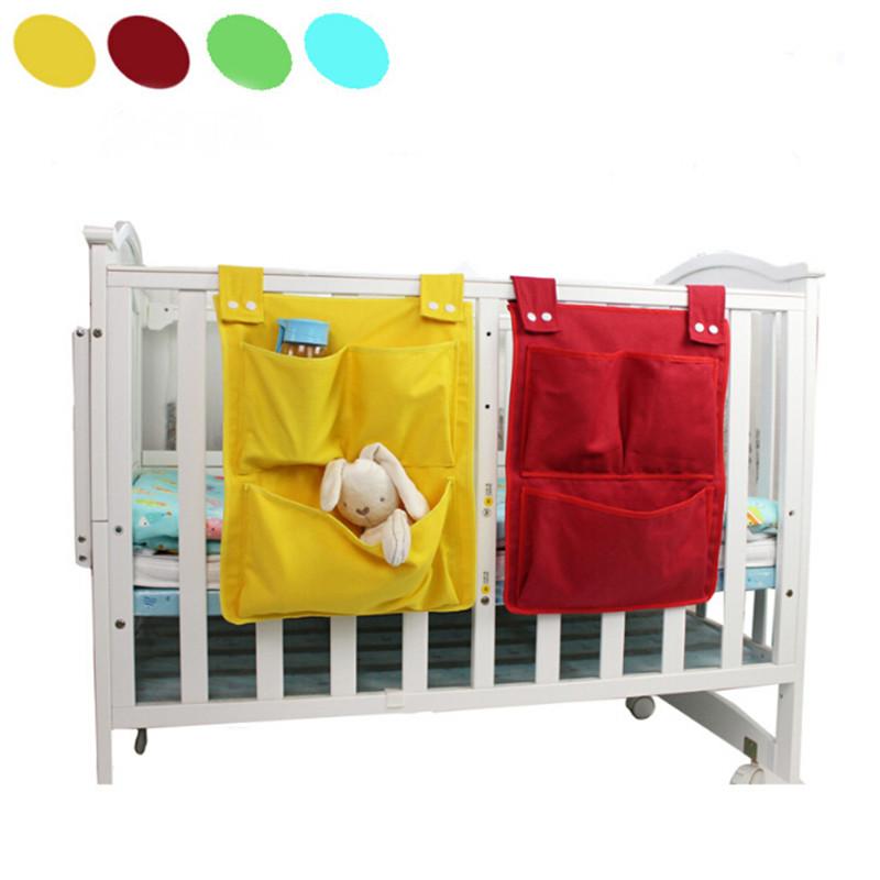 Изображение товара: Органайзер для детской кроватки с отделениями для мультяшных комнат, карман для подгузников, Комплект постельного белья для новорожденных