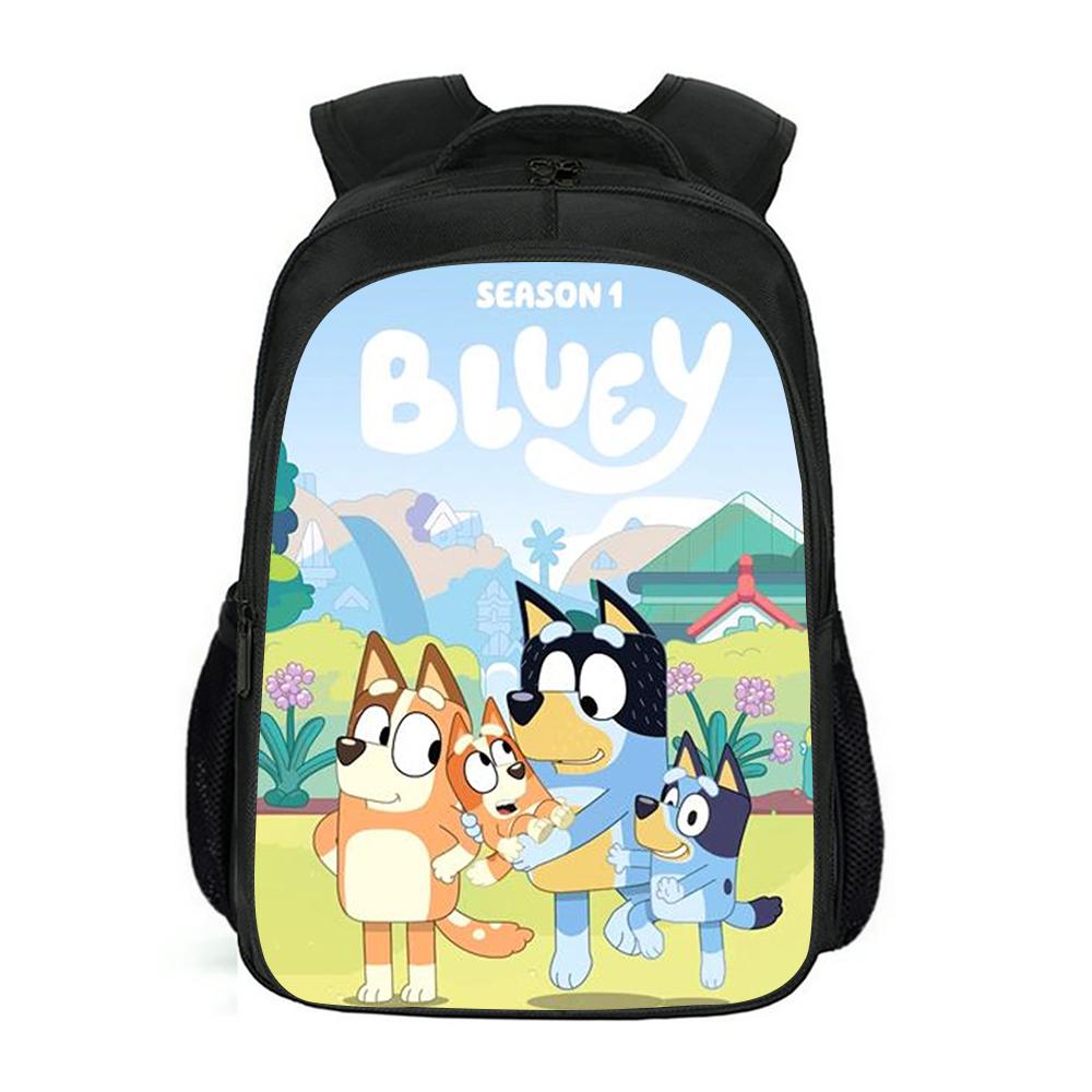 Изображение товара: Многослойный Рюкзак Kawaii Bluey, детский рюкзак с принтом, школьная сумка, Мультяшные Детские рюкзаки для начальной школы