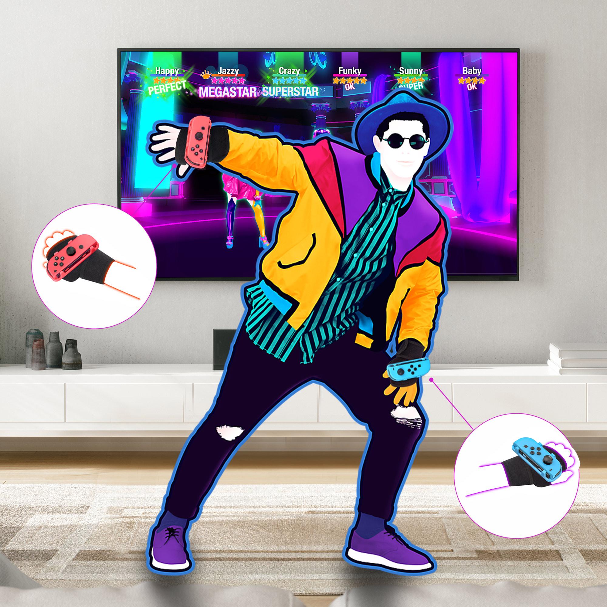 Изображение товара: Ремешок на запястье для Nintendo Switch Just Dance 2020/2021, эластичный, регулируемый