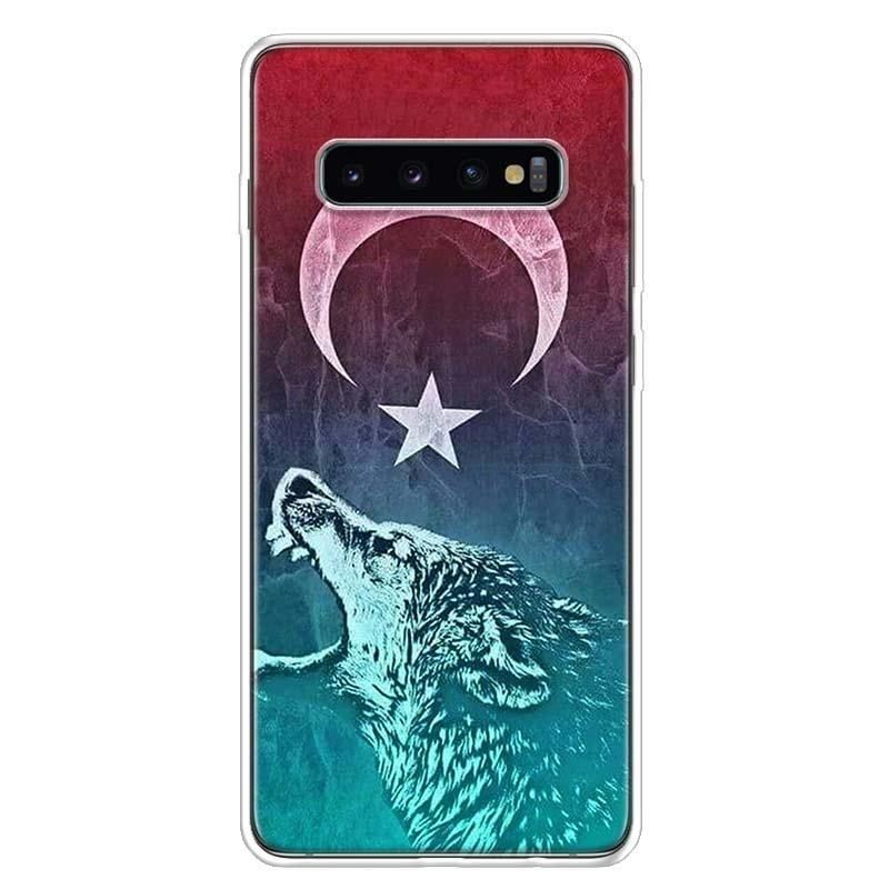 Изображение товара: Чехол для телефона с турецким флагом для Samsung Galaxy S20 FE S21 S22 Ultra S10 Lite S9 S8 Plus S7 Edge J4 + художественный чехол