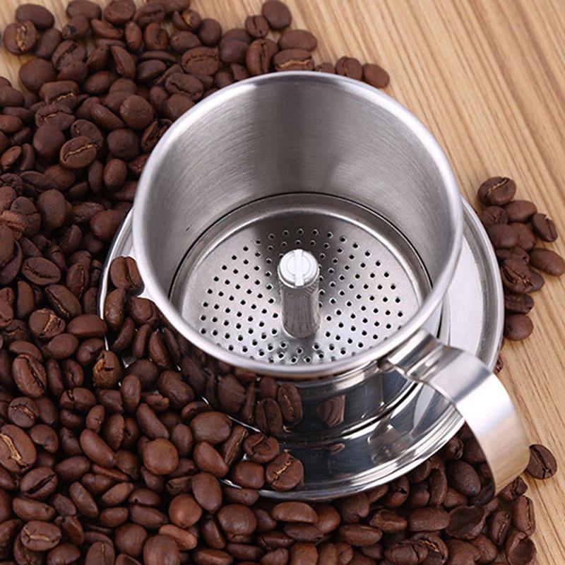 Изображение товара: Фильтр для заварки вьетнамского кофе, из нержавеющей стали, 6,3x5 см, 7,3x6,4 см