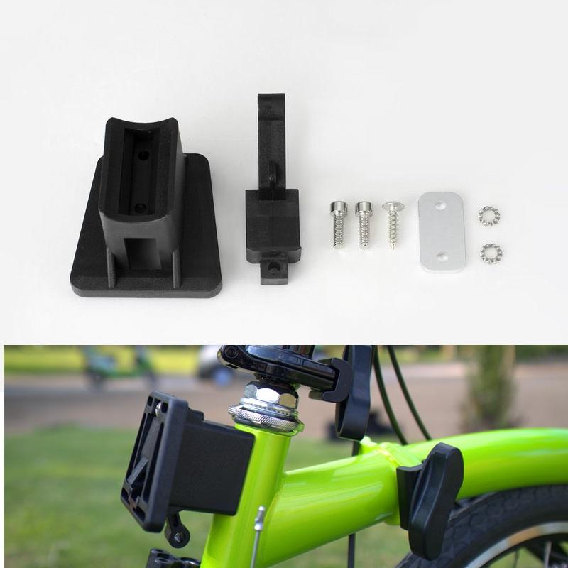 Изображение товара: Велосипедные Багажники Litepro, передние, велосипеда Brompton дюймов, из блок несущей ПВХ, пластиковые передние багажники, основание, складные детали для велосипеда