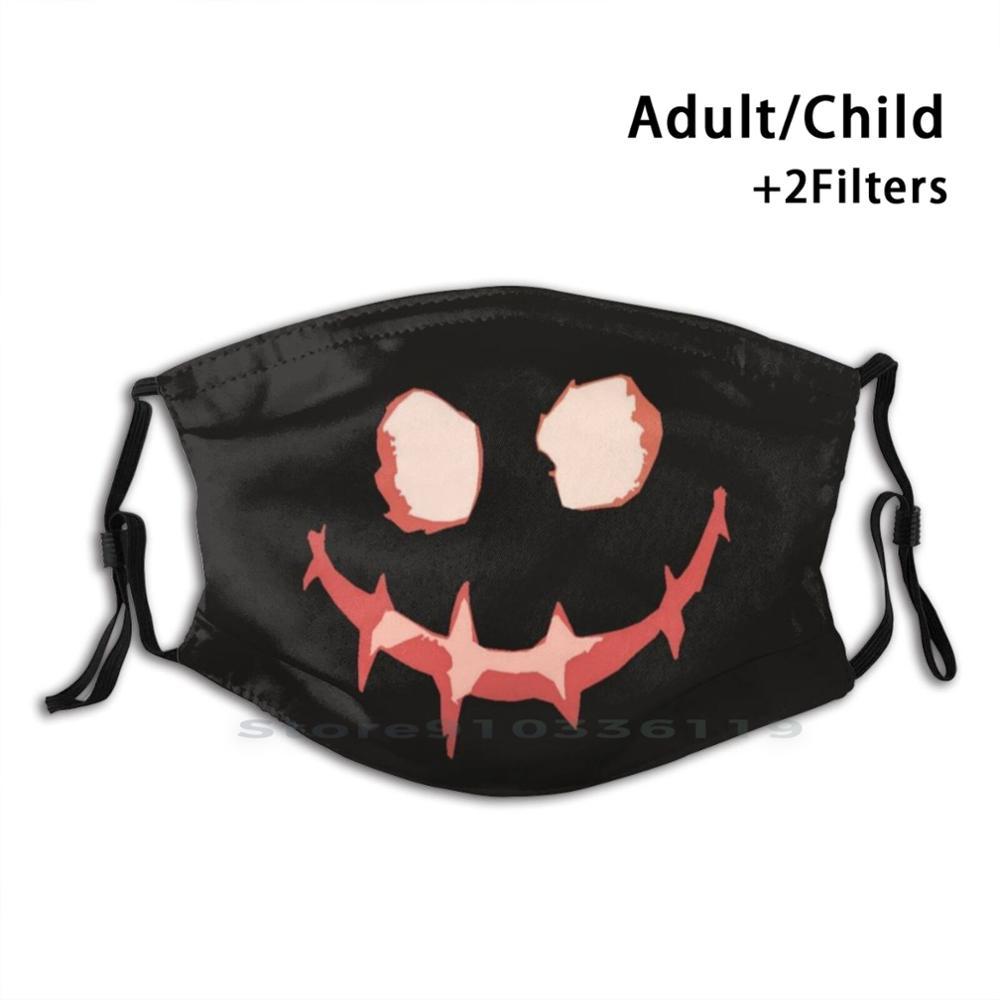 Изображение товара: Многоразовая маска для рта на Хэллоуин с фильтрами для детей Хэллоуин Тыква страшный ужас веселый Монстр фестиваль
