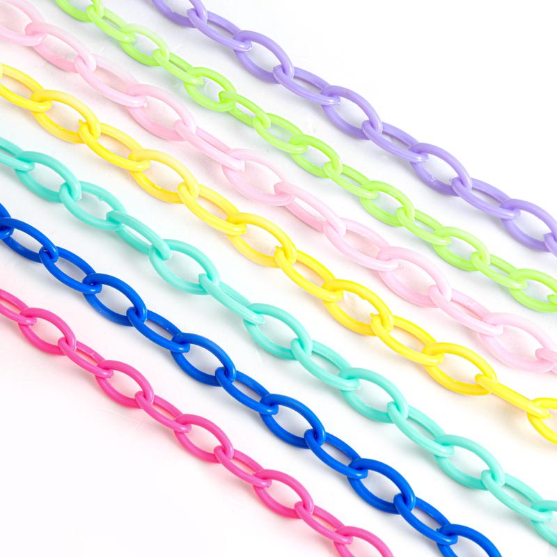 Изображение товара: Xinyao 5 шт./лот DIY модные красочные съемные акриловые ручки на цепочке пластиковые сумки на ремне аксессуары для женщин