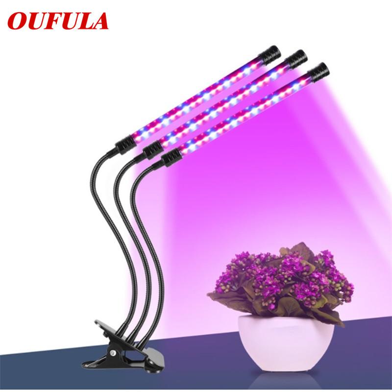Изображение товара: OUTELA Светодиодная лампа для выращивания растений 5 зубчатая приглушенная водонепроницаемая IP66 usb-зажим для ремня