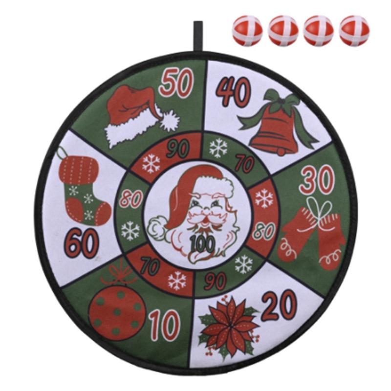 Изображение товара: AT69-игрушечный мяч, доска для Дротика, креативные новые рождественские подвесные орнаменты, Декор для дома, детские игрушки, подарок на Рождество, Новый Год, вечерние украшения