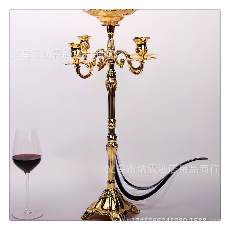 Изображение товара: European Candle Holders Metal Wedding Decorations Three-Head Five-Head Candle Holder Hotel Decoracion Hogar Home Decor BE50CD