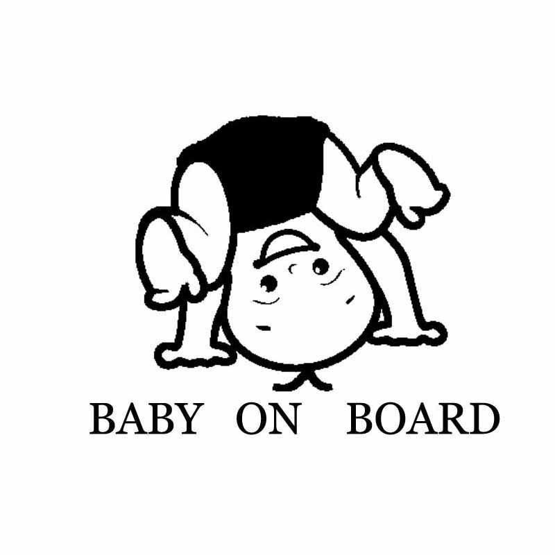 Изображение товара: Автомобильный Стайлинг, Виниловая наклейка на доску для малышей, Забавный милый дизайн, Водонепроницаемая Автомобильная наклейка и наклейка