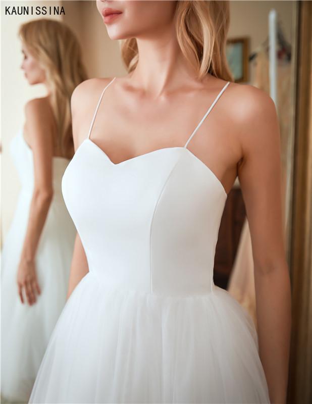 Изображение товара: Новинка свадебное платье для невесты длиной до середины икры платье для невесты из фатина женское белое свадебное платье принцессы