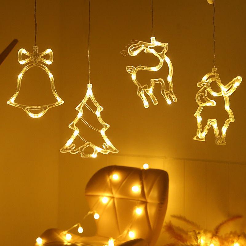 Изображение товара: Рождественские ночники, теплый белый Рождественский светильник в форме Санта-Клауса, снеговика, лампа для рождественской и новогодней вечеринки, Декор