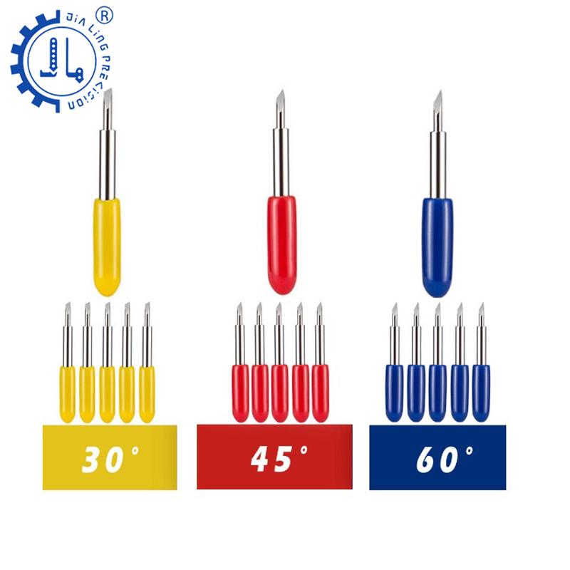 Изображение товара: 6 шт. 45 градусов для режущего плоттера Roland, высокотвердый вольфрамовый карбид, виниловый резак, нож, лезвие, станок