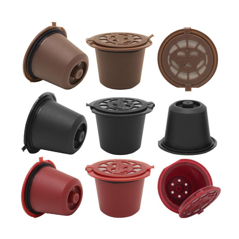 Изображение товара: Круглая многоразовая капсула для кофе Nespresso 3 шт./лот, фильтр для кафе, сменная чашка, воронка, фильтры для кофе, корзина