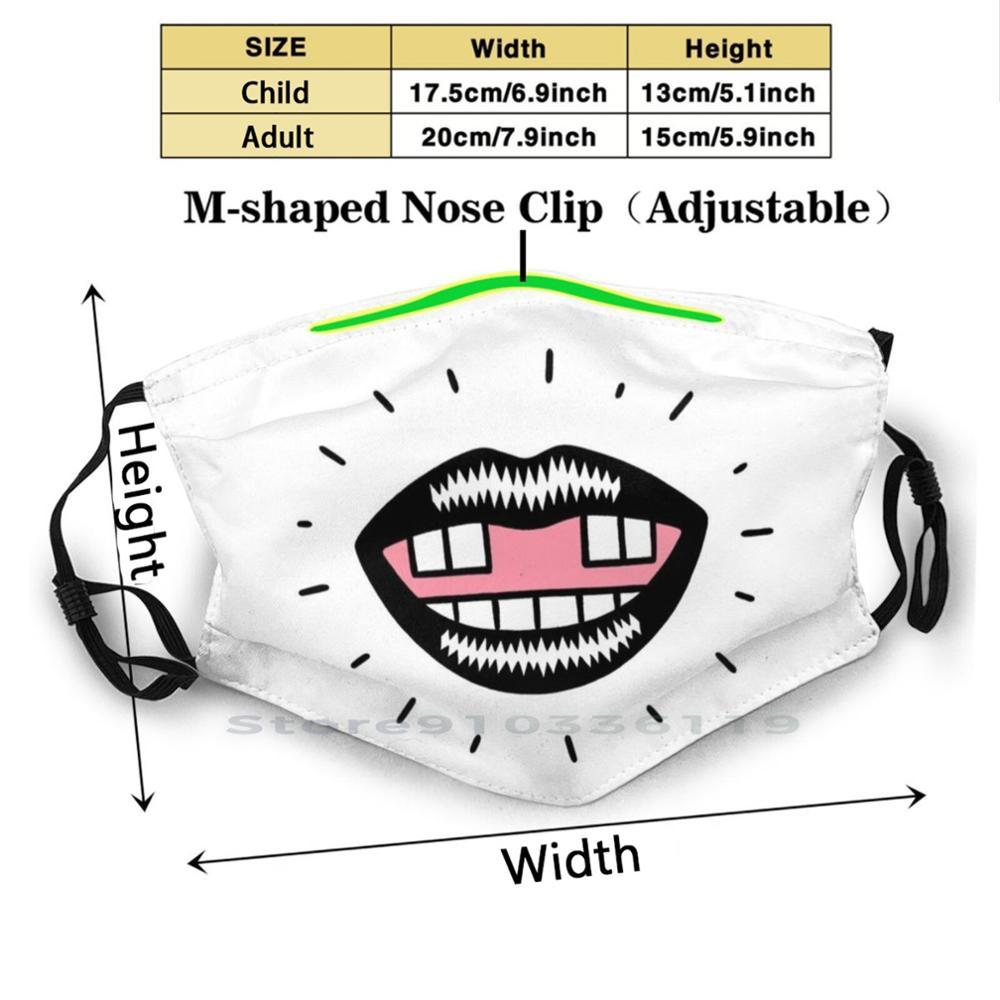 Изображение товара: Многоразовый фильтр Pm2.5 для защиты рта от пропущенных зубов, маска «сделай сам» для детских зубов, зубов, передних зубов, губ, смешная улыбка