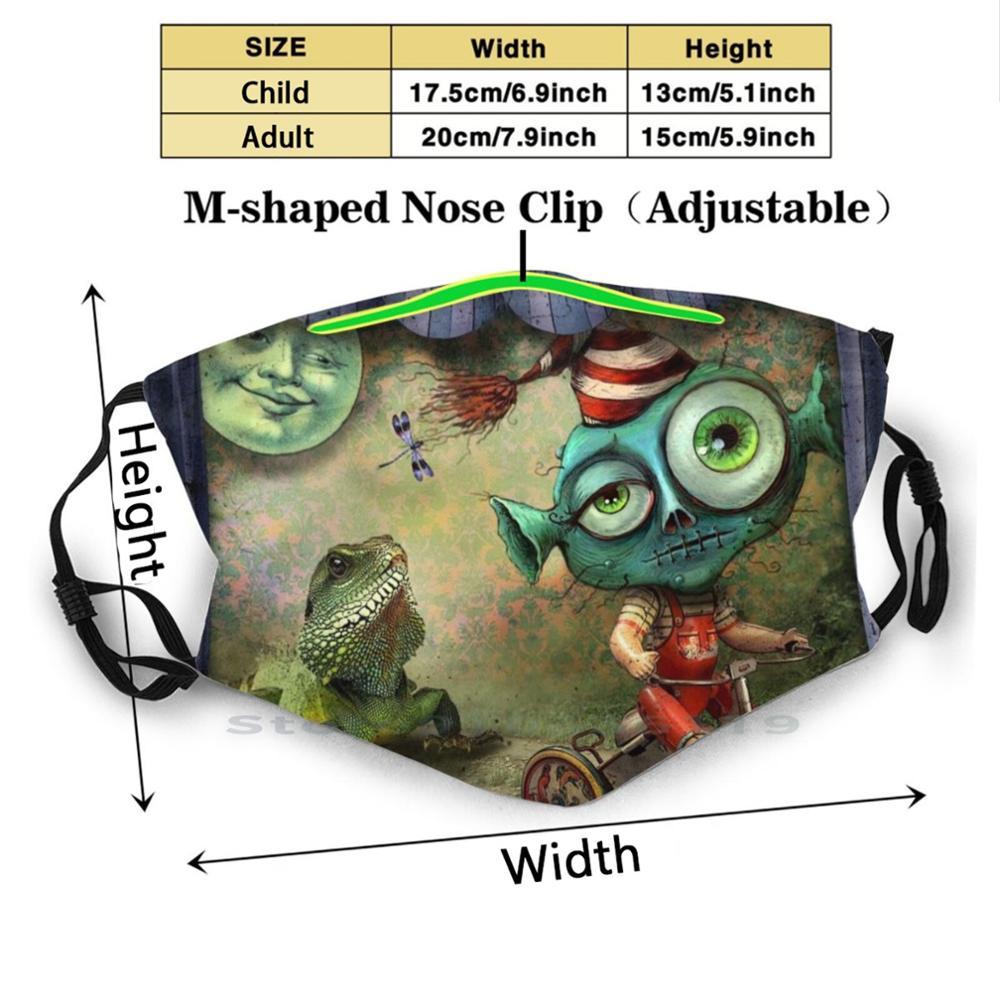 Изображение товара: Aspic Coalshovel'S теневой дизайн Пылезащитный фильтр моющаяся маска для лица дети haggisвитрин haggisвитристудия Julie Miller Color