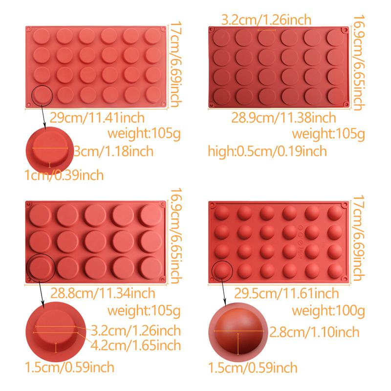 Изображение товара: Силиконовые цилиндрические формы для каучука, термостойкие формы для печенья, формы для шоколадных конфет, цилиндрический поднос для кубиков льда 150