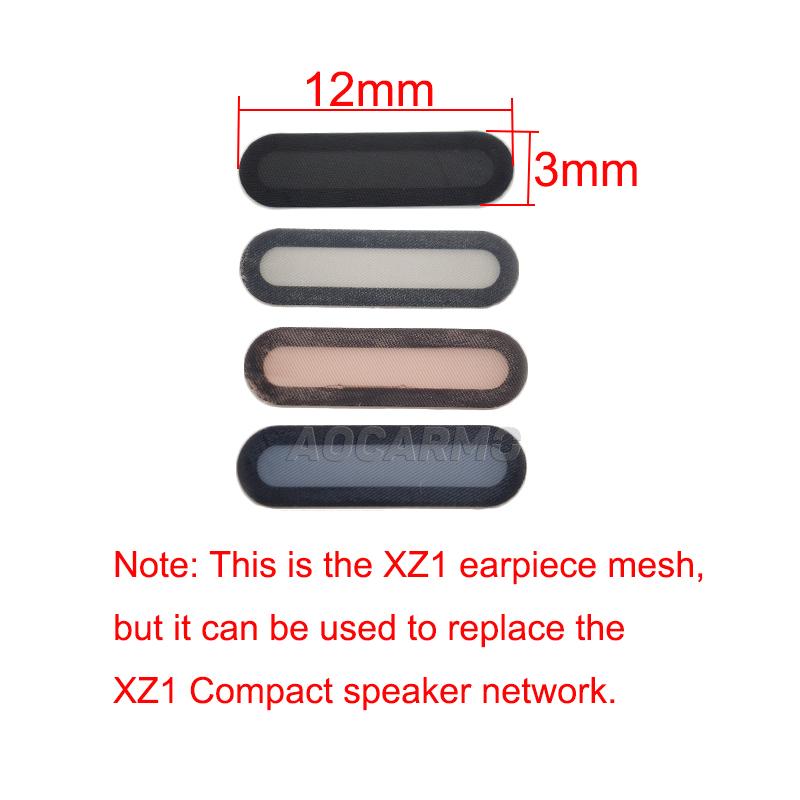 Изображение товара: Пылезащитная сетка Aocarmo для нижнего динамика с клейкой наклейкой для SONY Xperia XZ1 Compact XZ1C Mini G8441 G8442