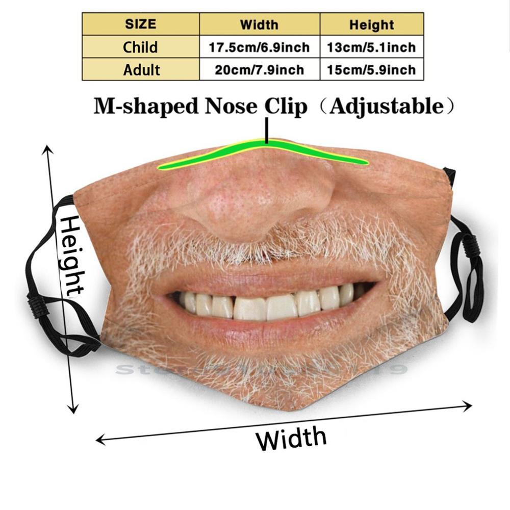 Изображение товара: Скрыть боль Гарольд рот многоразовая маска для рта и лица с фильтрами для детей необходимая детская маска любовь сотрудника забавная