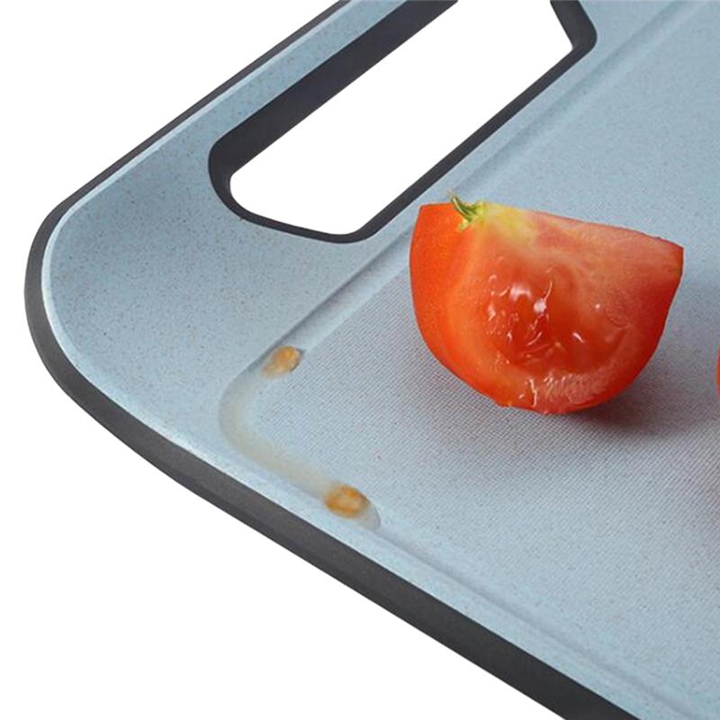 Изображение товара: Cutting Board Wheat Straw Vegetable Fruits Meats Bread Cutting Board Hanging Hole Food Thick Chopping Blocks Non-slip Kitchen