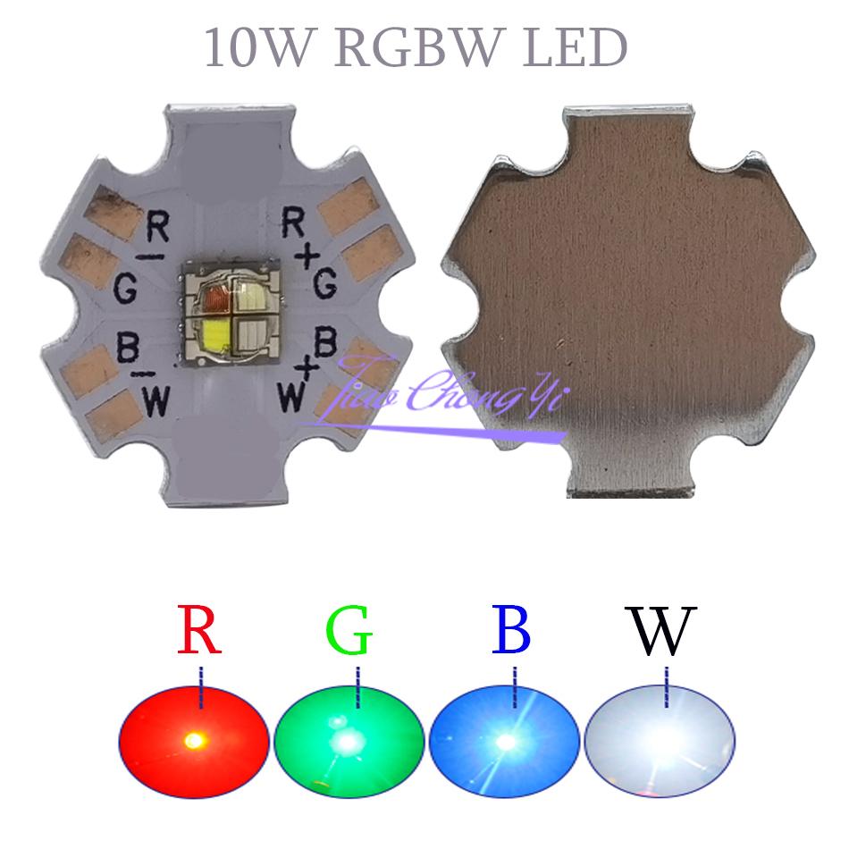 Изображение товара: 5050 RGBW 10W XML RGB + белый светильник, высокомощный светодиодный диодный чип, 4 чипа с 20 мм звездной печатной платой