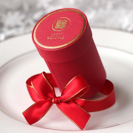Изображение товара: Оригинальные цилиндрические коробки для конфет, свадебные сувениры и Подарочная коробка, бумажные коробки для упаковки, подарочные пакеты для свадебного украшения