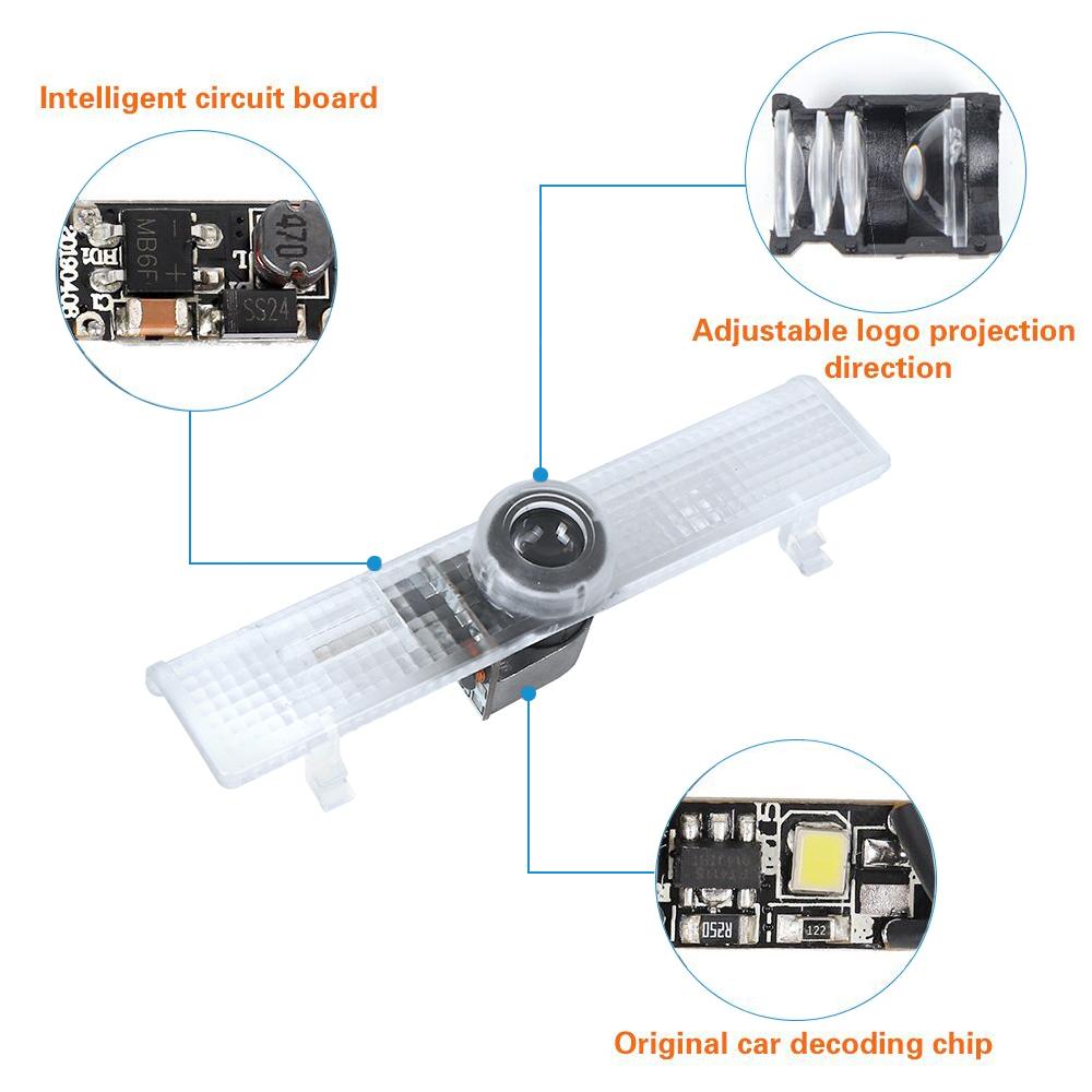 Изображение товара: 2 шт. светодиодный двери автомобиля Добро пожаловать лампы-проекторы логотипа Ghost Shadow для Infiniti QX60 2014 2015 2016 2017 2018 JX35 2013