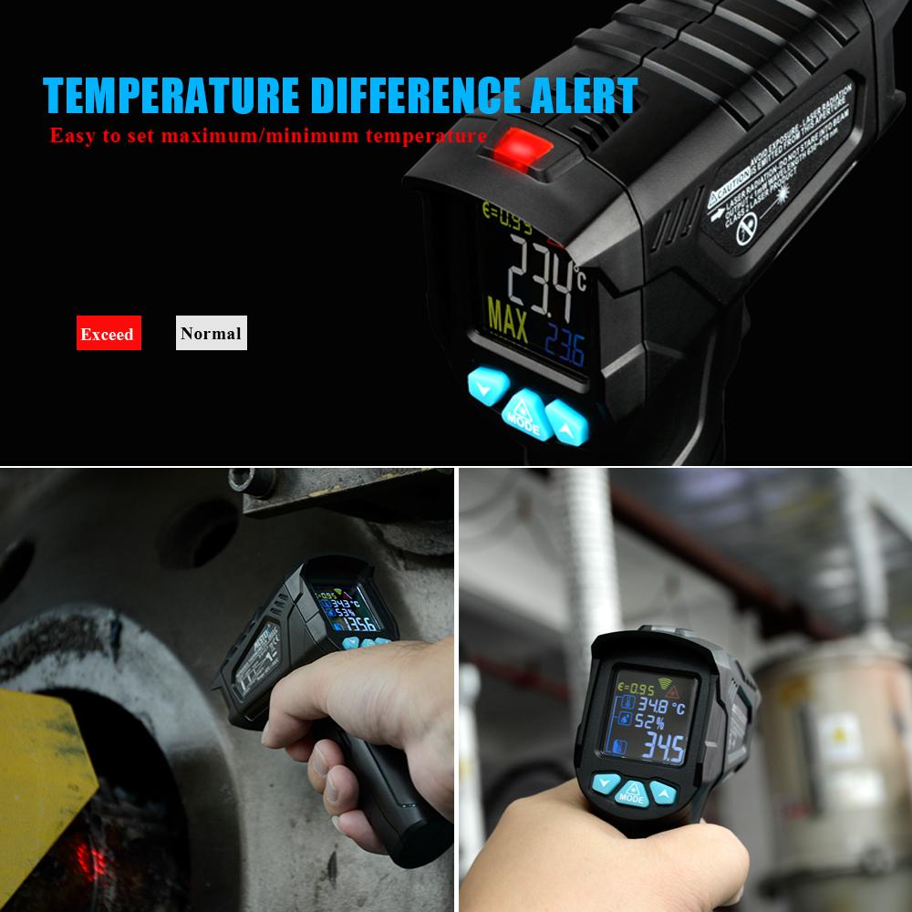Изображение товара: Цифровой термометр, измеритель влажности, инфракрасный термометр, гигрометр, измеритель температуры, пирометр, измеритель температуры