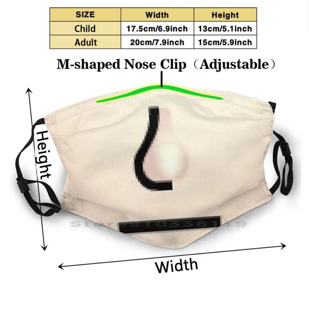 Изображение товара: Mii маска для лица с изображением рта для взрослых детей моющаяся забавная маска для лица с фильтром Mii Wii Nintendo