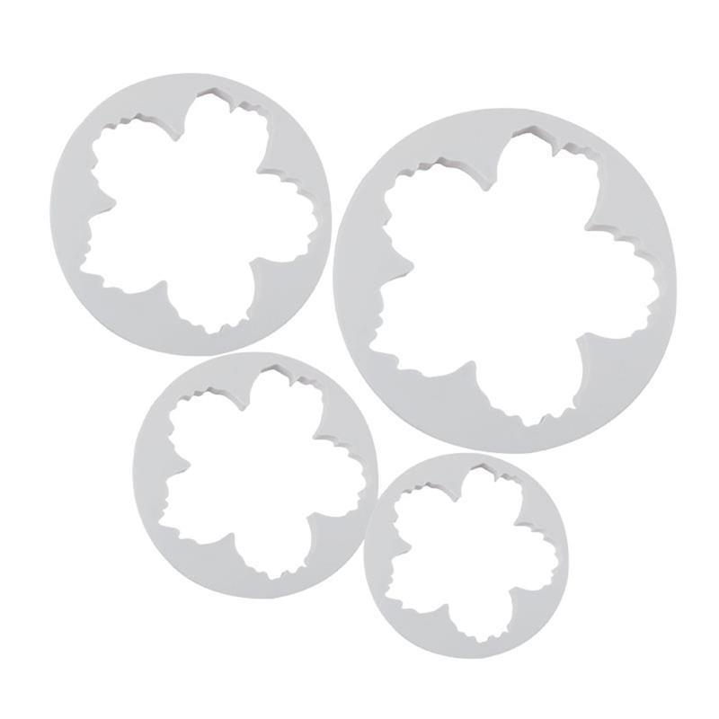 Изображение товара: 4 шт. формочка для печенья, лепестки пиона, цветок, пластиковая паста, пресс-форма для торта, набор формочек для печенья, сахарной помадки, украшения для тортов