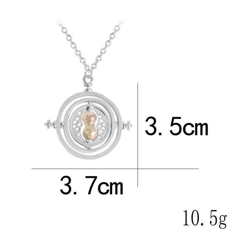 Изображение товара: Прямая поставка, модные ювелирные изделия HP, маленькое милое ожерелье с кулоном, ожерелье из песчаного стекла для женщин и девушек