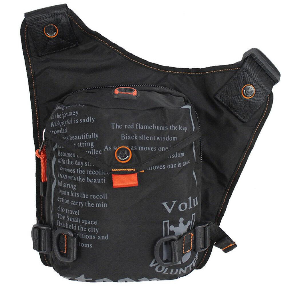 Изображение товара: Высококачественная Мужская сумка из ткани Оксфорд, трендовая Сумка для езды на ногах, поясная сумка, сумки через плечо