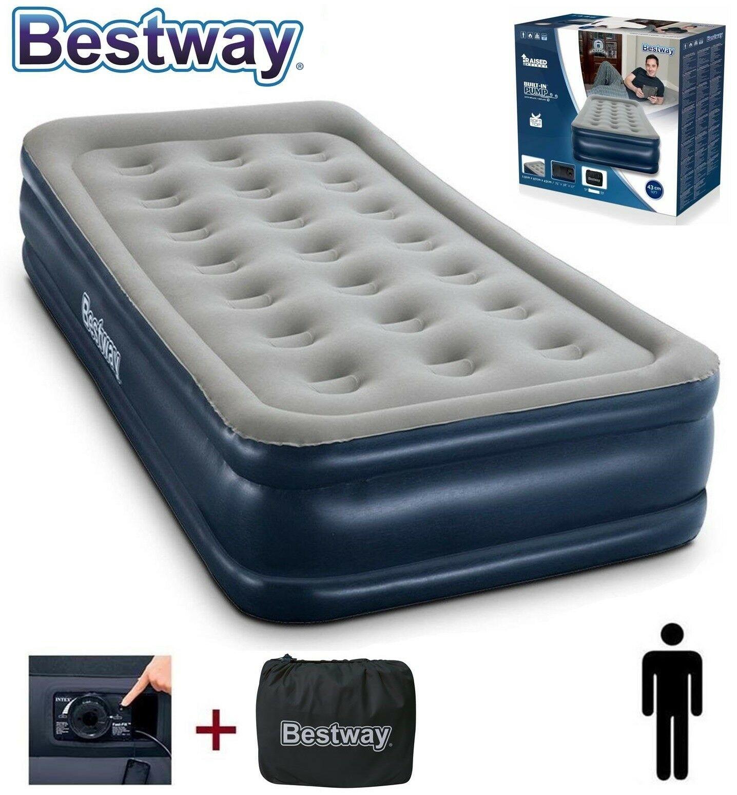 Изображение товара: Colchon hinchable 191 см x 97 см x 43 см BESTWAY Cama Bomba eléctrica Bolsa Parche