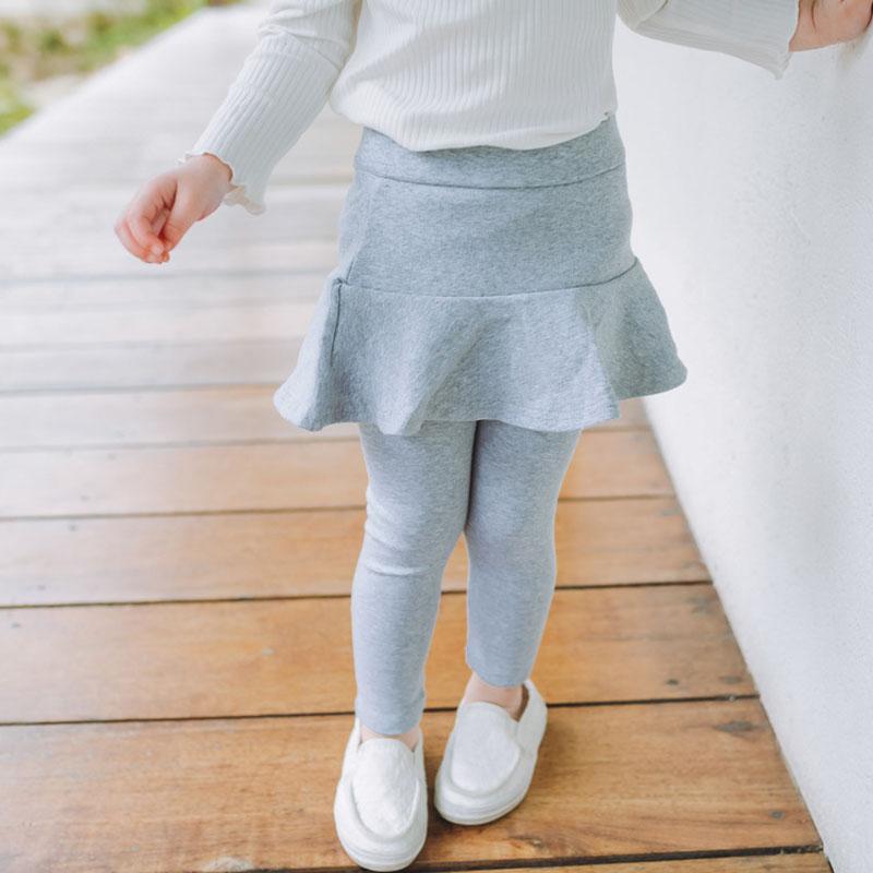 Изображение товара: Хлопковые Штаны для маленьких девочек; юбка-брюки для маленьких девочек; милые детские леггинсы; брюки с оборками; повседневная детская одежда; сезон весна-осень