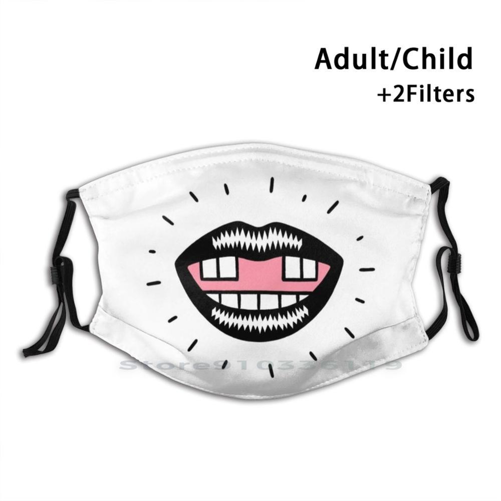 Изображение товара: Многоразовый фильтр Pm2.5 для защиты рта от пропущенных зубов, маска «сделай сам» для детских зубов, зубов, передних зубов, губ, смешная улыбка