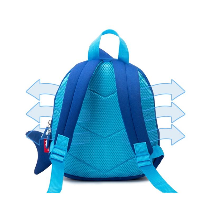 Изображение товара: Водонепроницаемые школьные ранцы NOHOO для девочек и мальчиков, детский рюкзак с 3D акулами и мультяшными животными, портфели для начинающих ходить детей