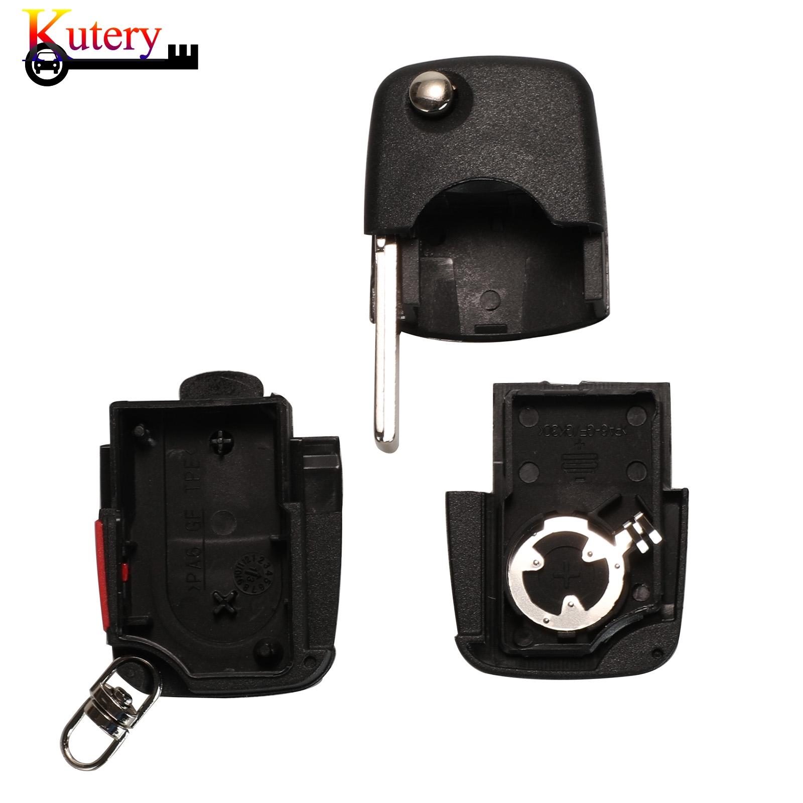 Изображение товара: Kutery 10 шт./лот складной дистанционный ключ для автомобиля в виде ракушки для Volkswagen VW Passat Jetta Golf Beetle 2/3 + паника 3/4 кнопки ключ чехол