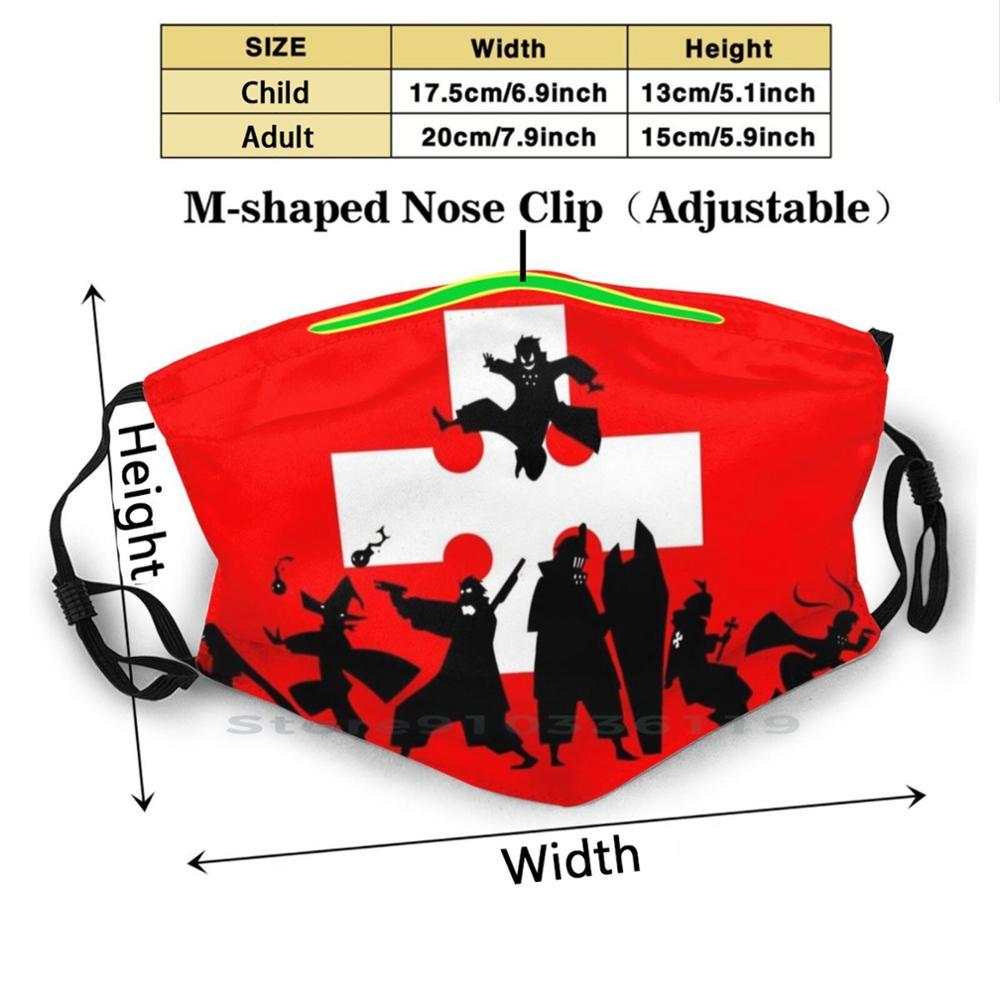 Изображение товара: Пожарная служба 8 | Дизайн без Shouboutai, Пылезащитный фильтр, моющаяся маска для лица, детская аниме пожарная маска