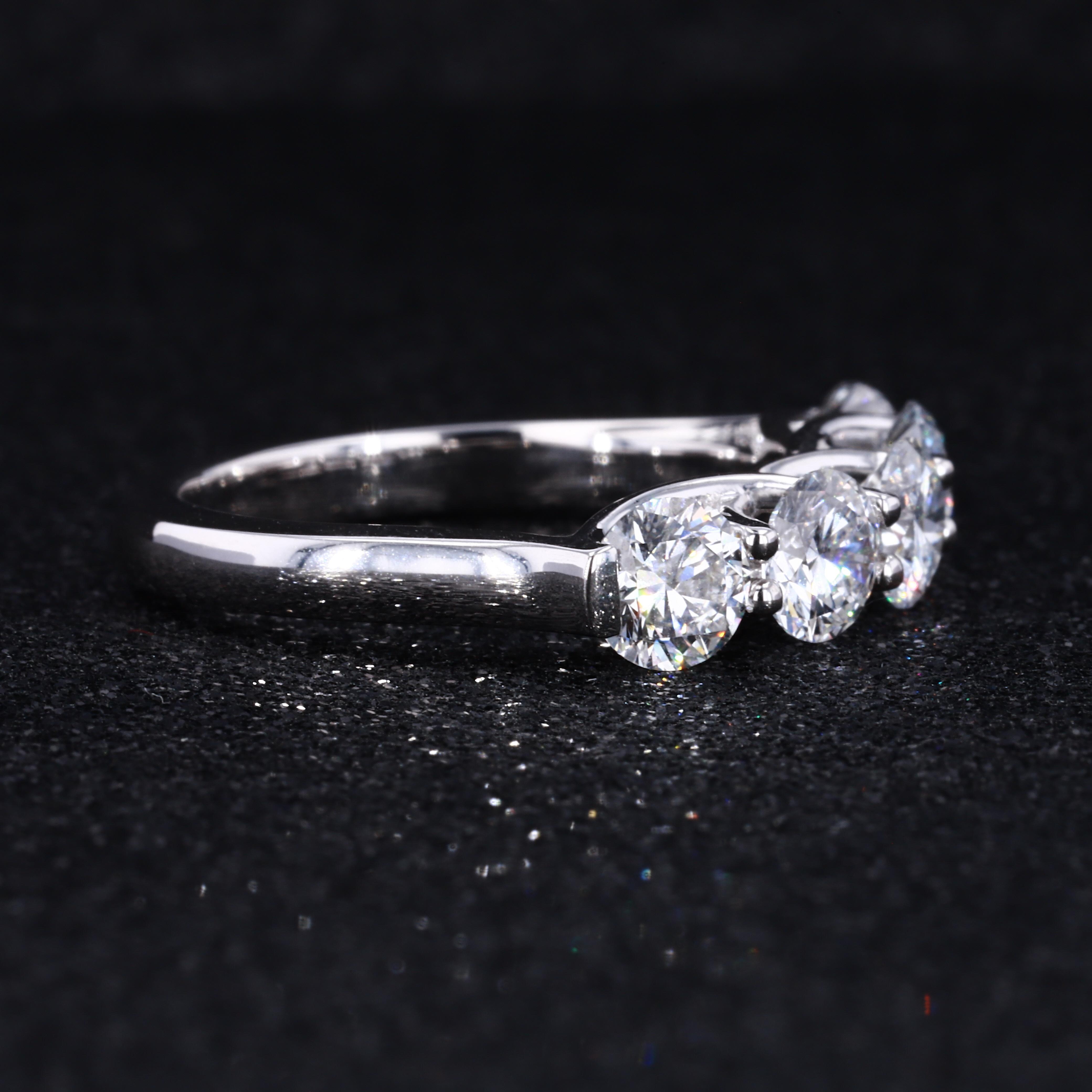 Изображение товара: Starszuan, хорошее качество, 14K, белое золото, лаборатория, ромбовидное кольцо HPHT, бриллиантовое кольцо для продажи