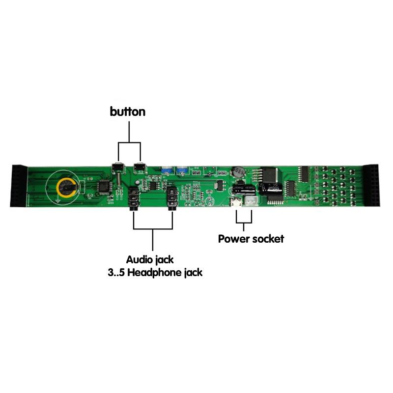 Изображение товара: USB 5V или 12V стерео VU метр Индикатор анализатор музыкального спектра 20 сегмент светодиодный дисплей уровня