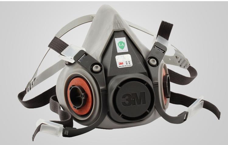 Изображение товара: Пылезащитная маска 7 в 1, Пылезащитная Маска 3M 6200 для распыления краски с фильтром 2091 P100, промышленная Пылезащитная защитная маска из частиц PM2.5 с кислотой