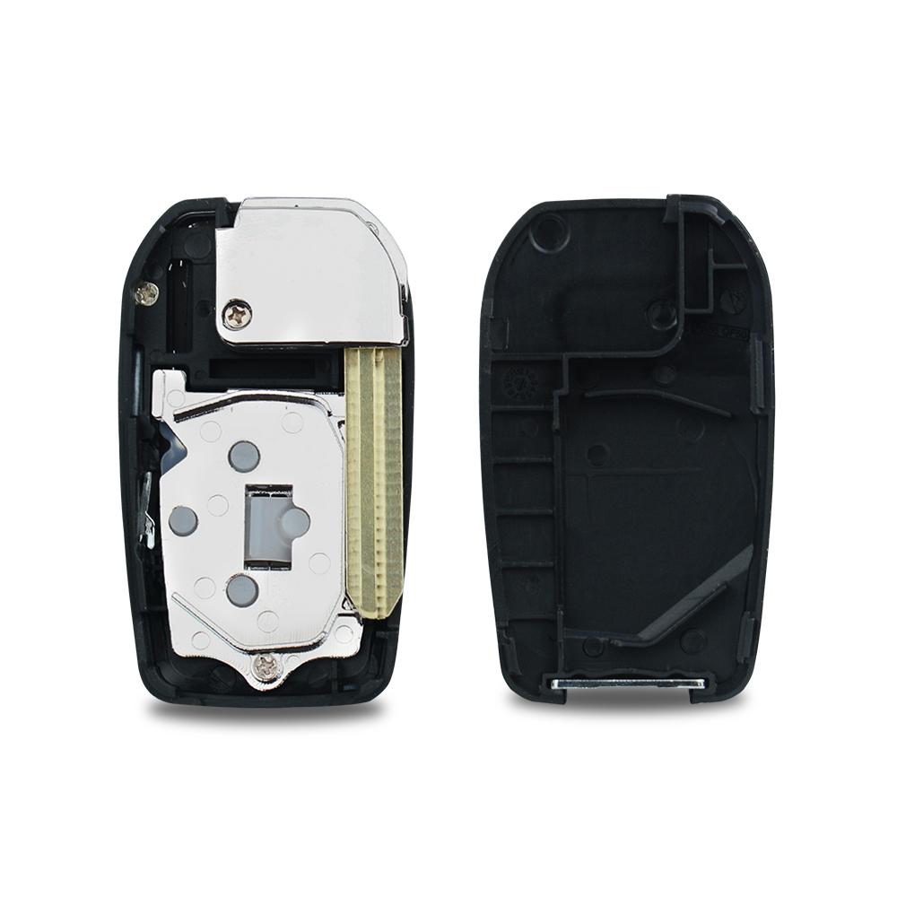 Изображение товара: OkeyTech Складной флип-чехол для дистанционного ключа от машины для Toyota Corolla RAV4 2 3 4 кнопочный чехол Uncut Toy43 Blade Fob пустой чехол