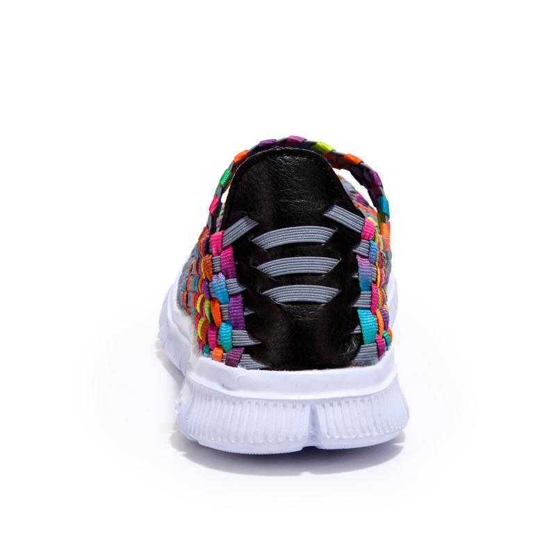Изображение товара: Сандалии женские тапочки плоские туфли, плетеные кроссовки, теннисные размера плюс, 35-42, лето 2020