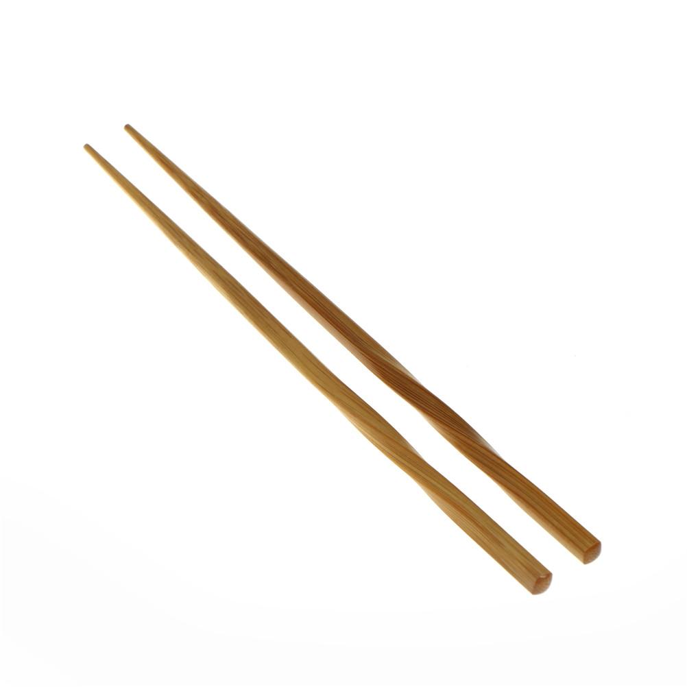 Изображение товара: Палочки китайские многоразовые ручной работы, натуральные волнистые деревянные палочки для суши Хаси, подарочная посуда, палочки для еды, 1 пара