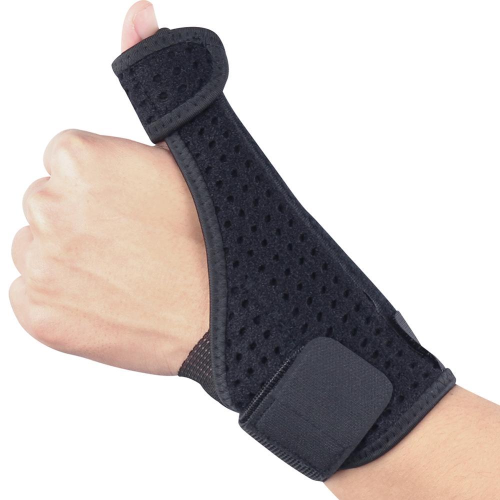 Изображение товара: 1pc Wrist Support Thumb Cover Left / Right Hand Breathable Compression Forearm Wrap Belt Strap Protector