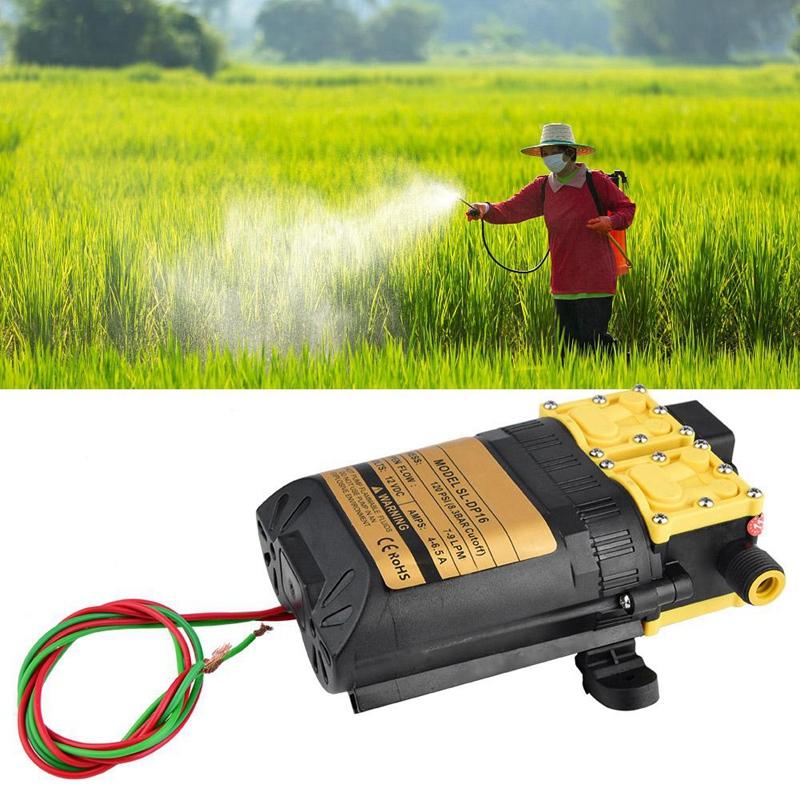 Изображение товара: 12 В высокого давления сельскохозяйственный Электрический водяной насос водяного опрыскивателя мини-мотор водяной насос с адаптером