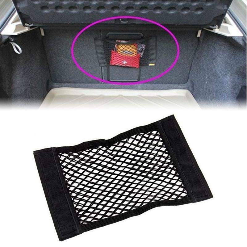 Изображение товара: Автомобильный аккуратный багажник на заднее сиденье, органайзер для груза, для хранения, эластичный несущий сетчатый Автомобильный интерьер, сумки для хранения, Складывающийся карман