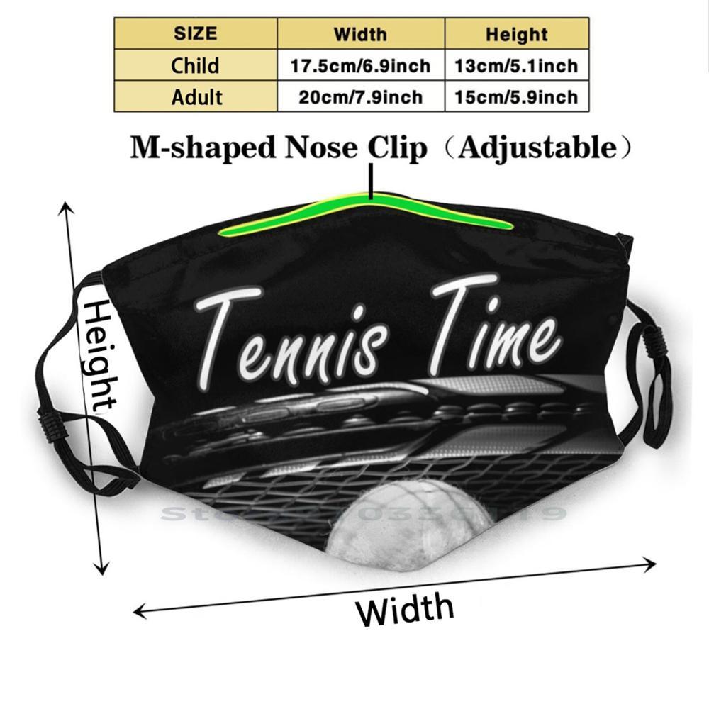 Изображение товара: Теннис время для взрослых и детей моющиеся смешное лицо маска с фильтром для настольного тенниса время теннисные Once Upon A Time Us Open! Следите за Federer с принтом «Надаль теннис