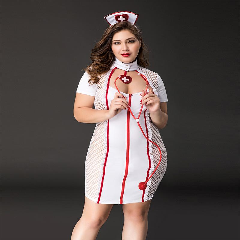 Изображение товара: Взрослые сексуальные женщины медсестра косплей вечерние клубная одежда маскарадный костюм J71106 искусственный Размер
